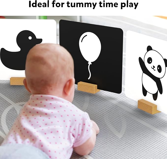 Skillmatics Large Flash Cards for Babies & Infants - High Contrast, 60 Pictures, Visual Stimulation & Sensory Development, Travel Friendly, Gifts for Infants 0 to 12 Months