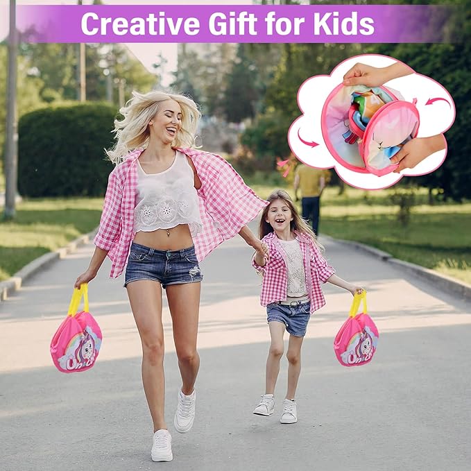 YOTOY Bean Bag Toss Game for Kids Outdoor Toys Age 3-8 Years Old: Unicorn Party Games, Backyard Yard Activities Outdoor Toys for Toddler, Birthday Gift for Girls 3 4 5 6 7 8 Year Old