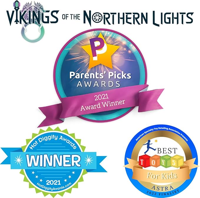 Freeze Tag Redefined: Vikings of The Northern Lights | 3-10 Players, Ages 5+ | Outdoor Games for Kids | Camping Games | Outdoor Toys for Kids Ages 8-12 | Viking Toy | Like a Glowing Thor Hammer!