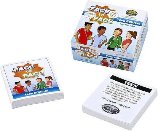 Face to Face Card Game (Teen Edition) – Open Communication and Character Development, Ages 13 to Adult