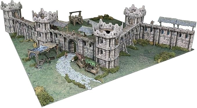 Battle Systems – Modular Fantasy Scenery – Perfect for Roleplaying and Wargames - Multi Level Tabletop Terrain for 28mm Miniatures – Colour Printed Model Diorama – DnD Warhammer (Citadel)