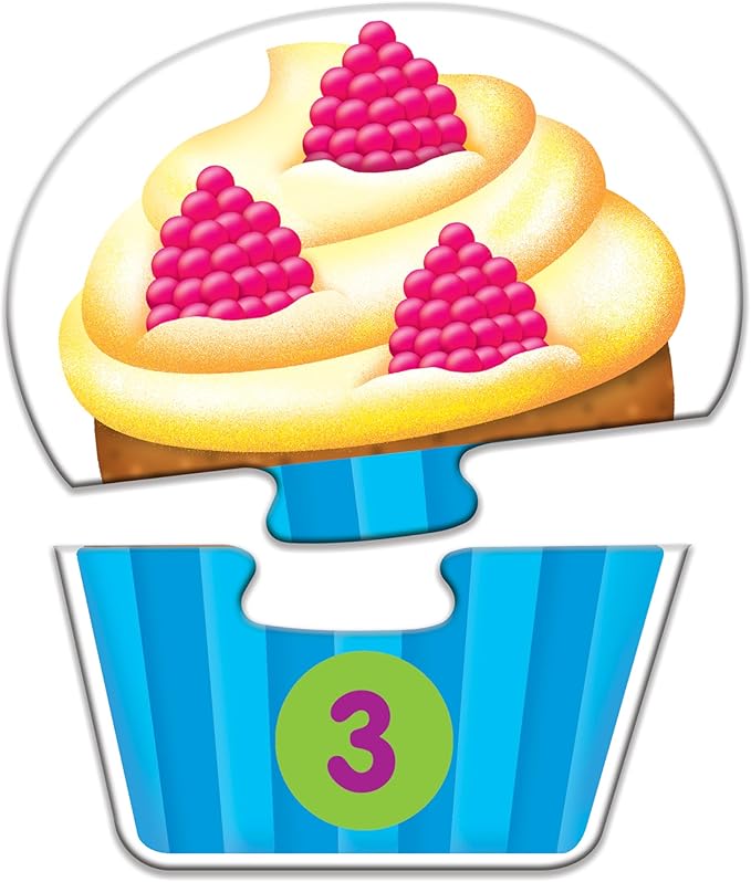 The Learning Journey: My First Match It - Counting Cupcakes- 15 Piece Self-Correcting Matching Puzzles - First Learning Toys for Toddlers 2-5 - Award Winning Toys