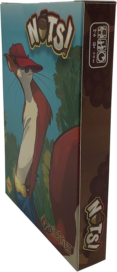 Sandstorm Nuts- A Nut Grabbing Card Game Against Squirrels for 2-6 Players, Ages 13+