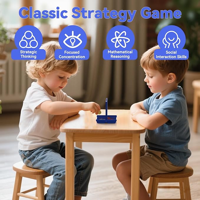 Pup Go 4 in a Line Game,6 Spare Discs Included, Four in a Row Line Up 4 Gaming Fun Set, Travel Portable Convenient Size, Classic Fun Educational Games for Kids(Mini)