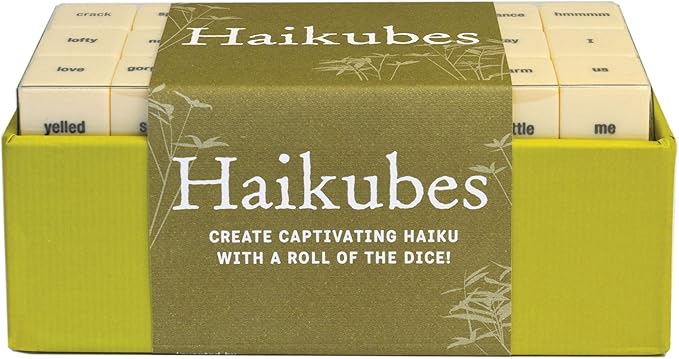 Haikubes: Create Captivating Haiku With a Roll of the Dice! (Poetry Game, Educational Poem Gift for English Teachers)