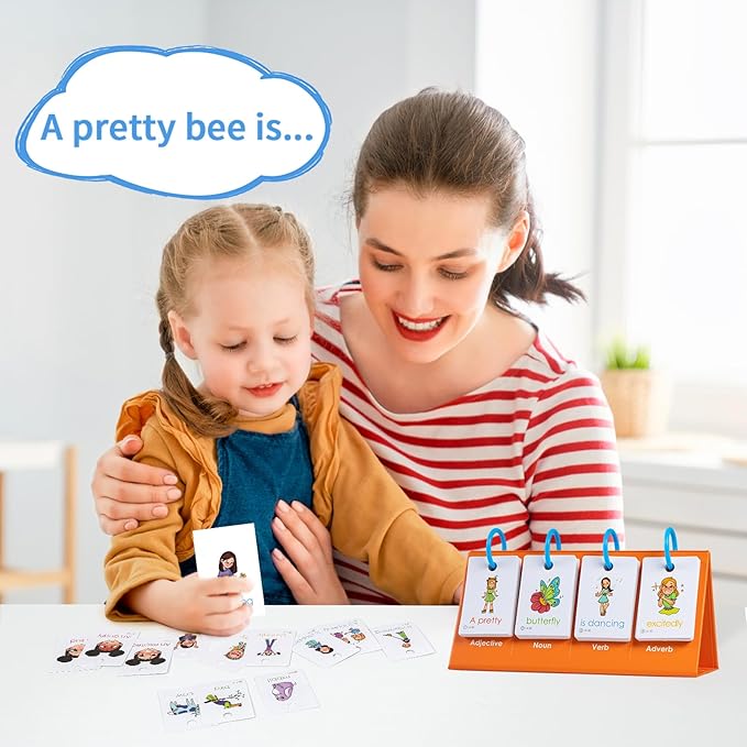 Tichgeim Sentence Building for Kids, Speech Therapy Materials Learn to Read Sentence Builder for 3-8, Preschool Kindergarten Learning Activities Classroom Must Haves for Boys Girls 1st 2nd 3rd Grade