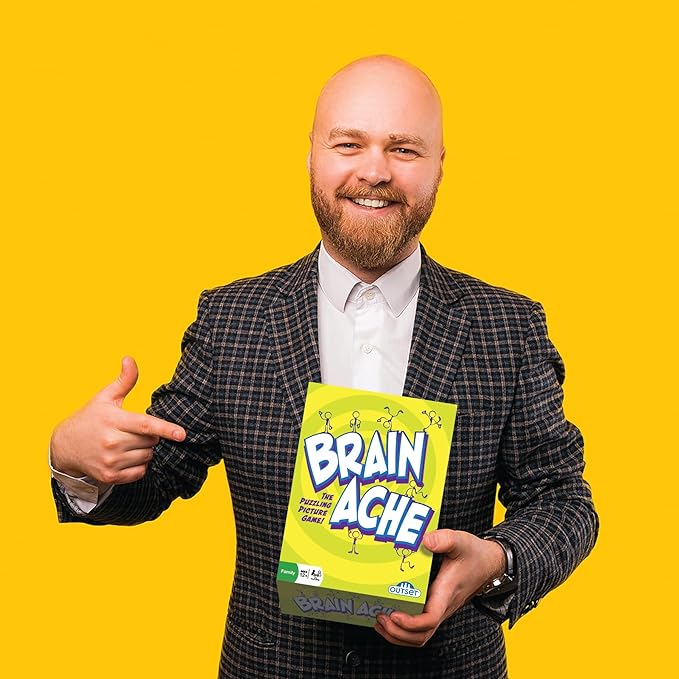 Outset Media Brain Ache - The Puzzling Picture Game - for Ages 12 Years and up