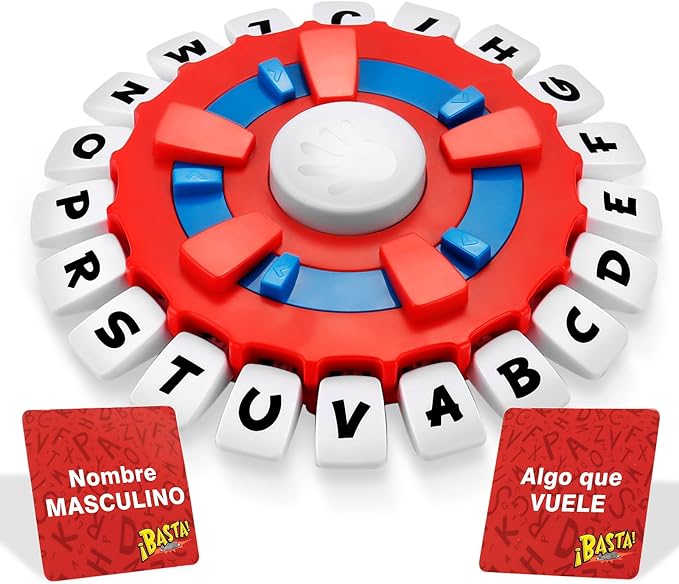 2025 Basta Juego De Mesa Español | Word Game | Fast-Paced Family Board Game | Choose a Category & Race Against The Timer to be The Last Player | Learning Game Great for All Ages (Latin Spanish)