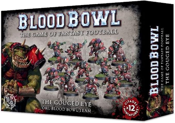 GAMES WORKSHOP 99120909001 "The Gouged Eye Orc Blood Bowl Team Miniature Game