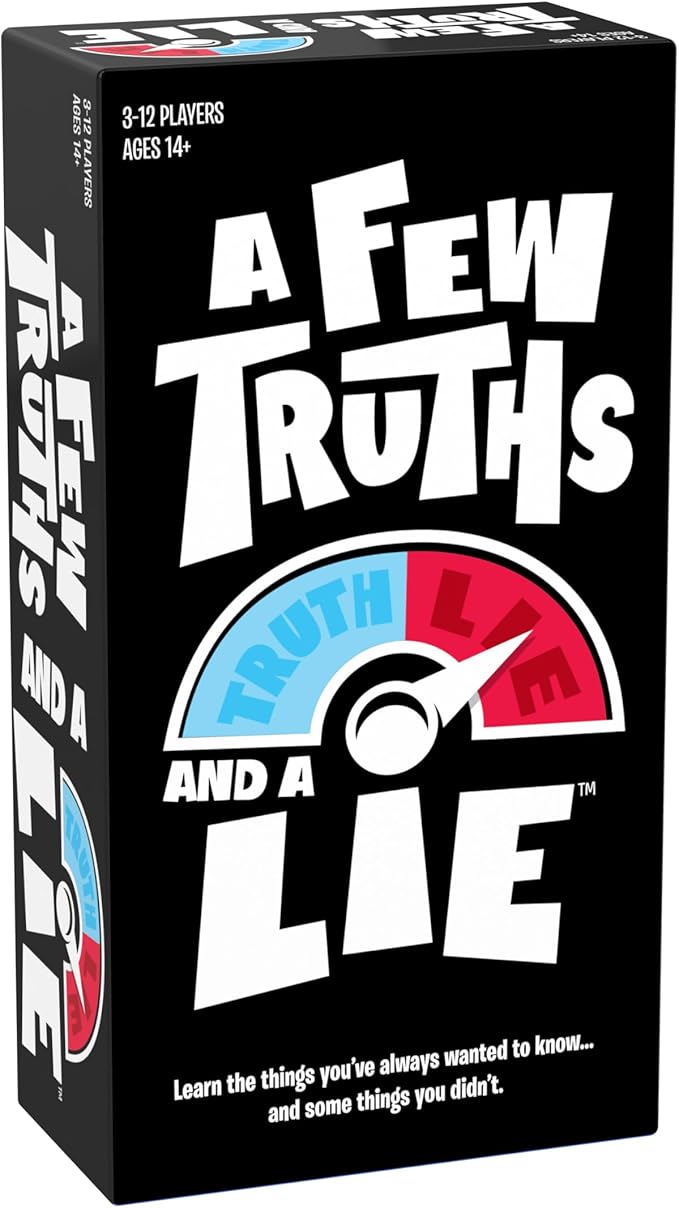 Goliath A Few Truths and a Lie Game | Party Game | Ice-Breaker Game | 3-12 Players | Ages 14+, Black