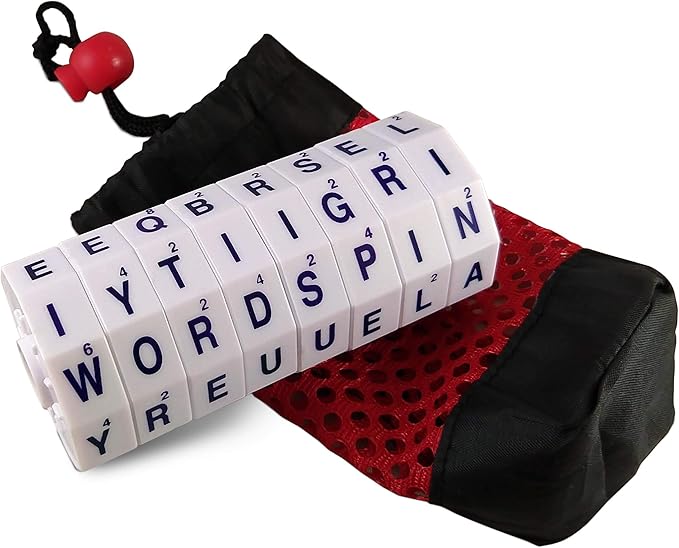 The Original Word Spin Handheld Magnetic Word Game Travel Edition with Storage Pouch