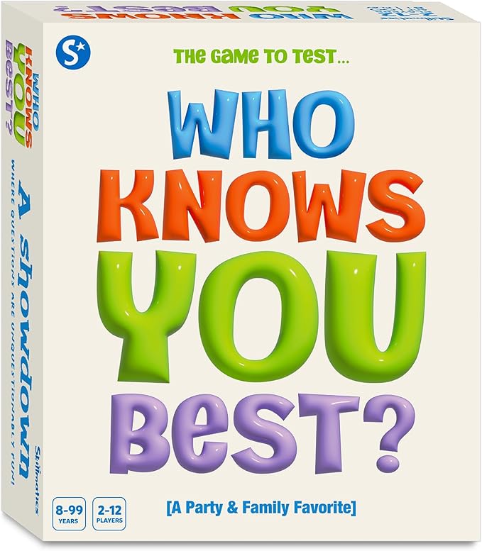 Skillmatics Card Game - Who Knows You Best? Family Party Game for Boys, Girls, Teens, Adults, Fun for Game Nights, Gifts for Ages 8, 9, 10 and Up