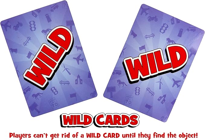 Regal Games Travel Outdoor Scavenger Hunt Games for Kids Ages 4, 5, 6, 7, 8, 9, 10, 11, 12 - Outdoor & Nature Family Hunt Games for Road Trips - 2-8 Players - 54 Scavenger Hunt Cards
