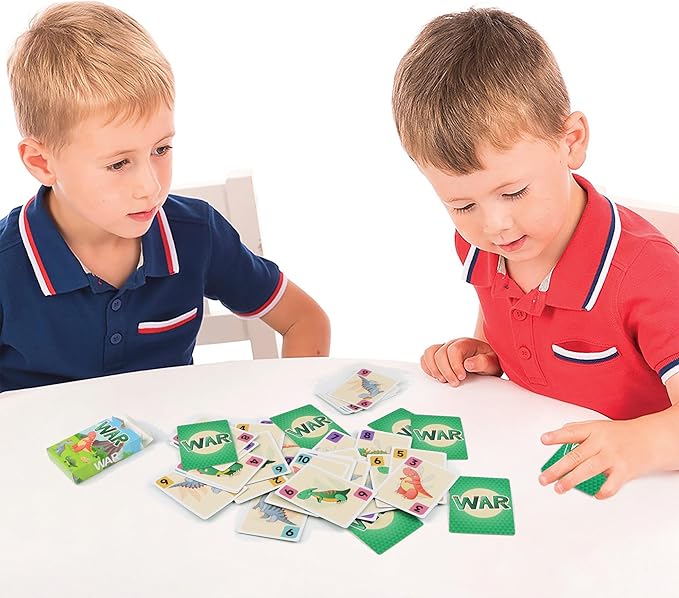 Card Game, Card Games for Kids Ages 4-8, Easy to Learn, Easter Basket Stuffers Gifts Ideal, Fun for Family Game Night Party Travel Preschool Classroom (Slap Jack & War)
