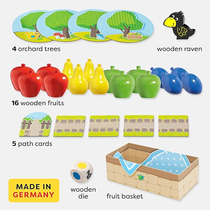 HABA My Very First Games - First Orchard Toddler Game for Ages 2+ (Spanish Language Version)