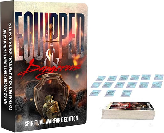 Spiritual Warfare Bible Trivia Game | Fun & Faith-Building Game for Family, Youth Groups & Bible Study | Master Scripture, Deepen Understanding, and Equip Yourself with Biblical Knowledge