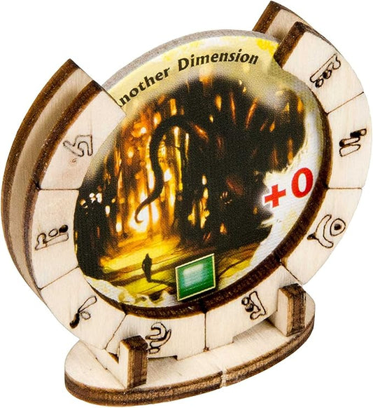 The Broken Token Gate Stands - Wood Engraved Stands Compatible with Arkham Horror Board Game