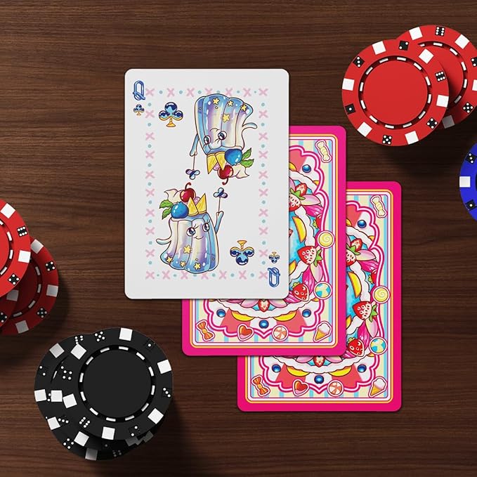 Adorable Sweet Treats Playing Cards Cute Food for Adults Friends Family Games
