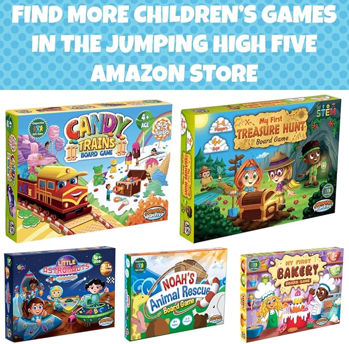 Jumping High Fives Baby Dinosaur Rescue Board Game - Cooperative Dinosaur Game for Kids Ages 4 and Up - Help The Dinos Race to The Island, Easy to Learn and Great for Family Fun Time