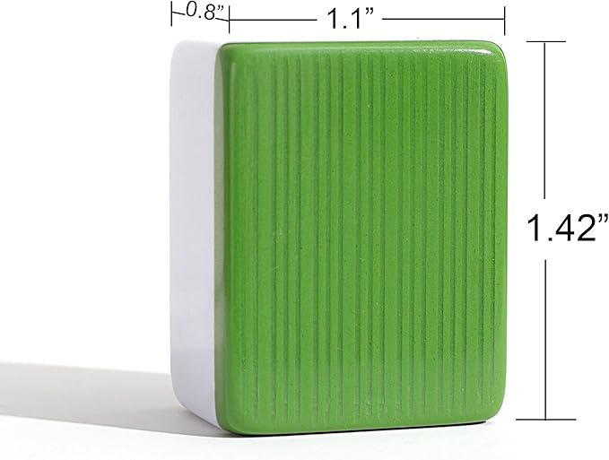 Mose Cafolo Professional Chinese Mahjong Game Set 146 Numbered Large Size Tiles with Carrying Travel Case, Complete Mahjong Tiles Set (Majiang, Mah-Jongg, Ma Jong)