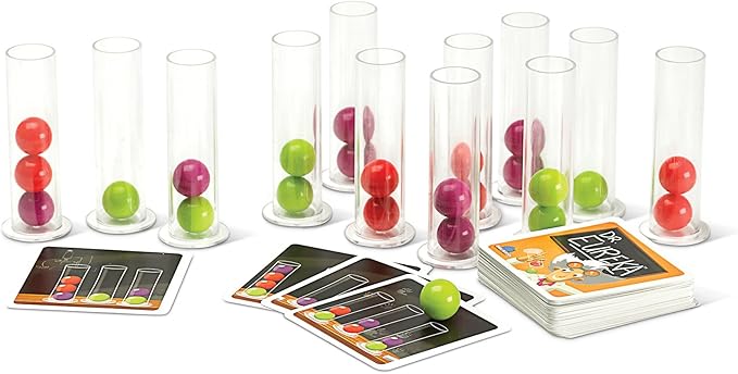 Logic Puzzle Card Game, Brain Teaser Test Tube Strategy Tabletop Party Game, Kids Teens Adults Family Game Nights Board Games, Ages 8+, Dr. Eureka by Blue Orange Games