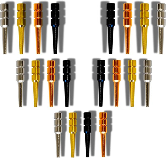 Metal Cribbage Pegs for Cribbage Board Game. Work with Regular Peg Board 1/8 Hole Size Like Bicycle Board Games. Pack of 20 Crib pegs.