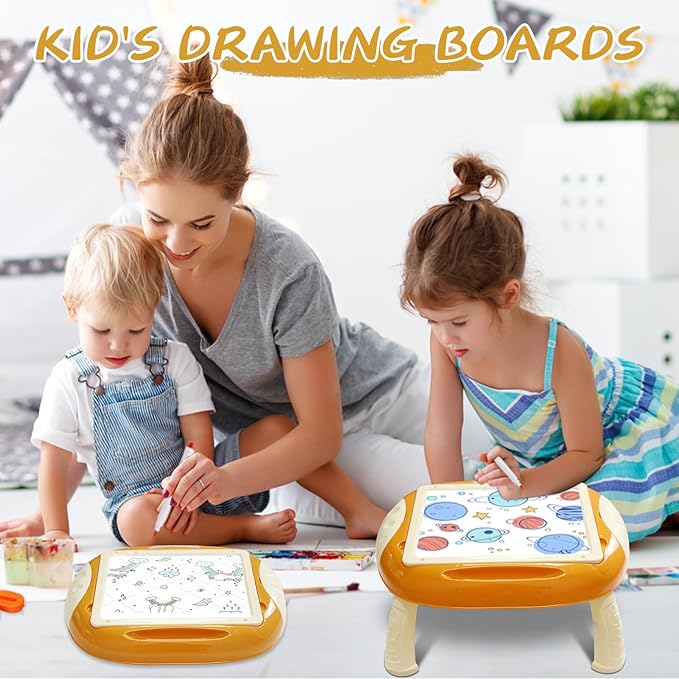 Toys for 1-2 Year Old Girls, Toddler Girl Toys with Magnetic Letters and Numbers, Learning and Educational Toys for 1 2 Year Old, Girls Birthday Christmas Gifts (Creamy Orange)