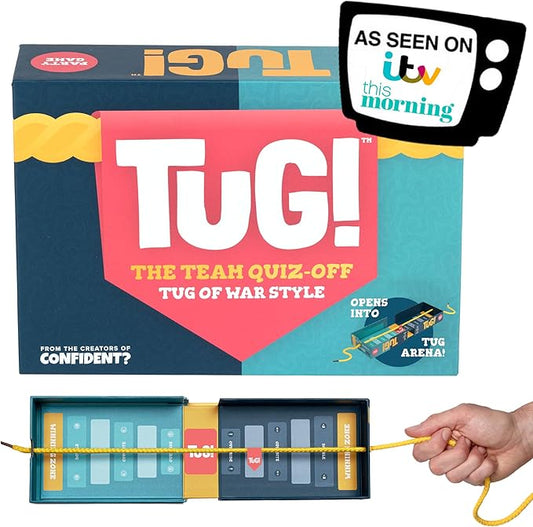 The Team Trivia Game with a Mini Tug of War in The Box | Perfect for 2-20 Players for Couples, Teens, Adults and Family Game Night | Ages 11+