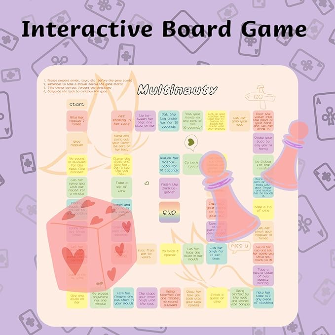 2-in-1 Game Set for Lesbian Couples, Portable Board and Card Games with Romantic Prompts, Couples Game for Adults – Ideal Gift for Women in Love
