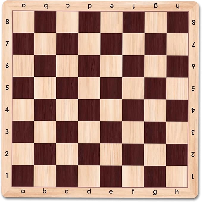 Chess Board Only 20" & 0.042" Super Thiness Mousepad Material Non-Slip Roll up Way Storage