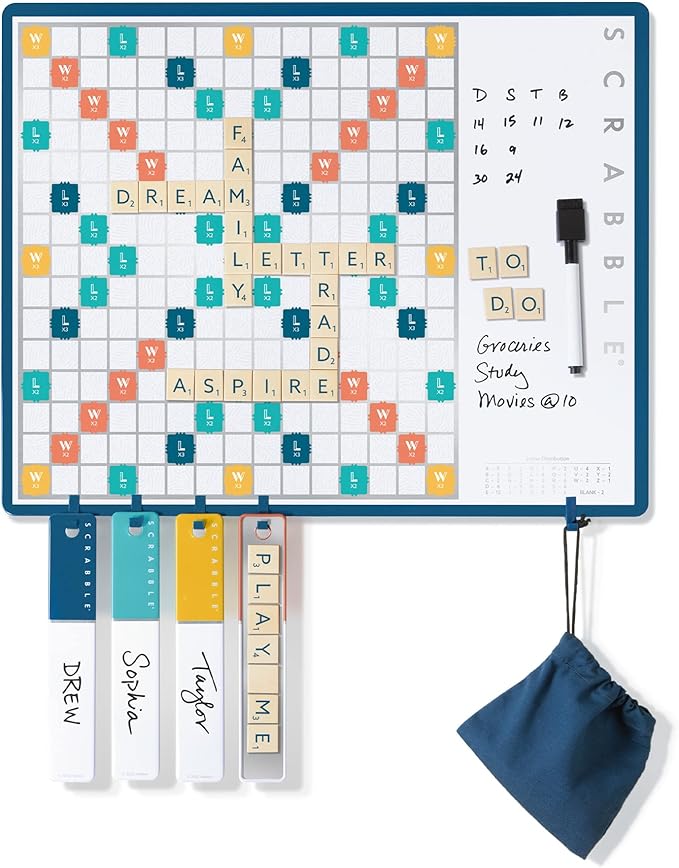 WS Game Company Scrabble 2-in-1 Message Board Edition