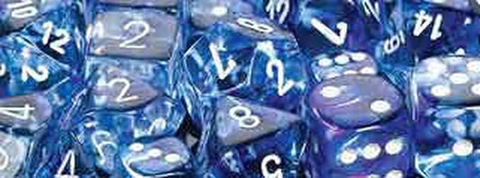 Chessex CHX27466 Dice-Nebula Dark Blue/White Set Large