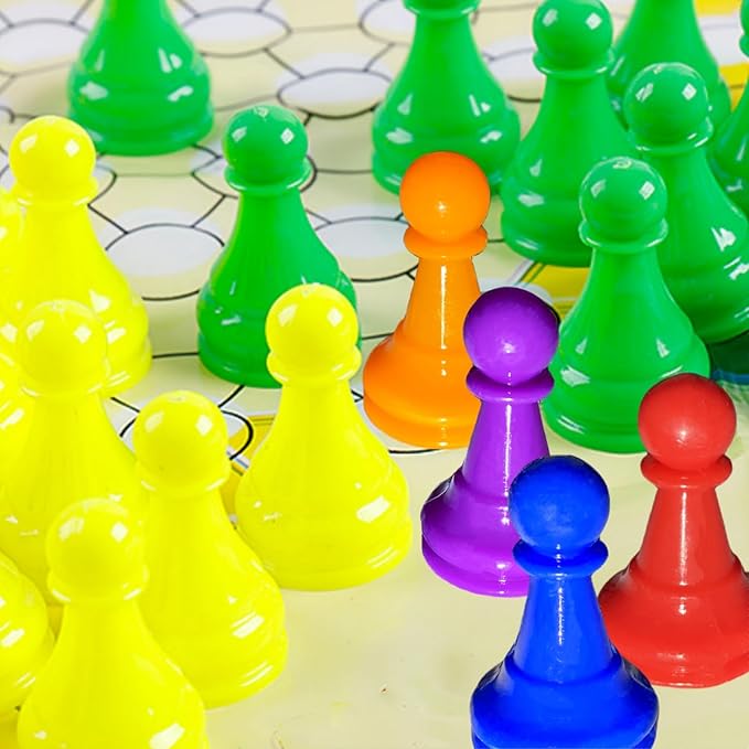 120 PCS 1 INCH Plastic Pawn Chess Pieces Multicolor Board Games Accessories for Tabletop Markers, Board Games