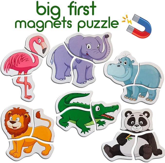 Zoo Magnetic Puzzles for Kids Ages 3-5 - Toddler Puzzle - Travel Toys for Kids Ages 3-5 - Magnetic Travel Games Baby Puzzle Kids Puzzle Toys - Puzzle for Preschooler Magnet Puzzles Games