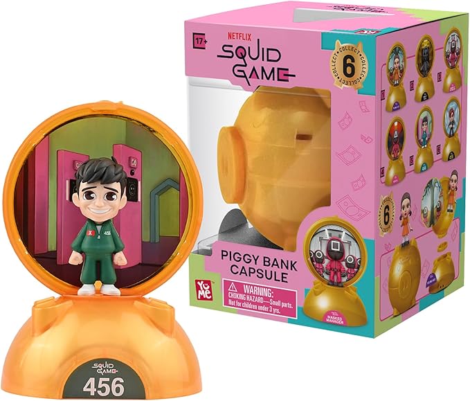 YuMe Squid Game Blind Box Capsule: Collectible Mystery Figurines, Official Netflix Merchandise, Surprise Toy Set for Fans – Ideal Holiday & Birthday Gift (6)