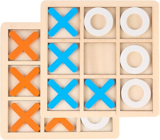 Tic Tac Toe Board Game - Classic Family Game for Children