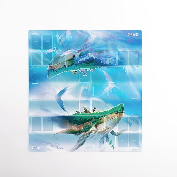 Altered Prime Game MAT XL - Officially Licensed Two-Player TCG Playmat with Anti-Slip Back, Ultra-Fine Surface, Designated Zones, Soft Cushioning, Full-Color Artwork, 70x75cm, Made by Gamegenic