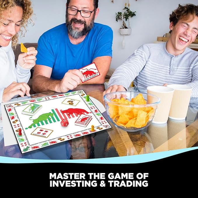 Life Sutra: Bulls & Bears - Easy-to-Play Financial Board Game for Ages 12+ | 2-6 Players | Learn Stocks, Crypto & More | STEM-Approved