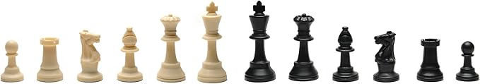 WE Games Chess Sets for Adults, Chess Board is 17 in., Chess Pieces with 3.08 inch King Travel Chess Set, Board Games Storage in Convenient Portable Carry Tube, Games for Adults