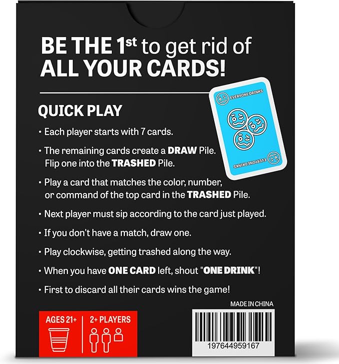 One Drink - Adult Drinking Game for Parties - Fun and Easy Card Game for Game Nights