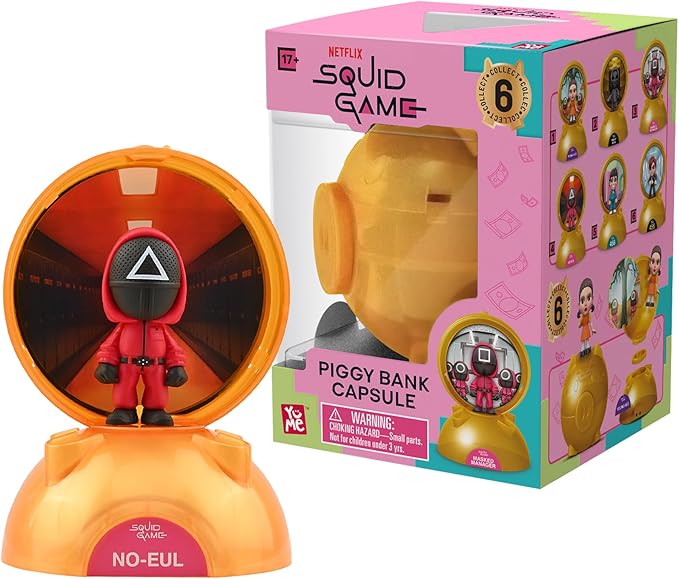 YuMe Squid Game Blind Box Capsule: Collectible Mystery Figurines, Official Netflix Merchandise, Surprise Toy Set for Fans – Ideal Holiday & Birthday Gift (6)