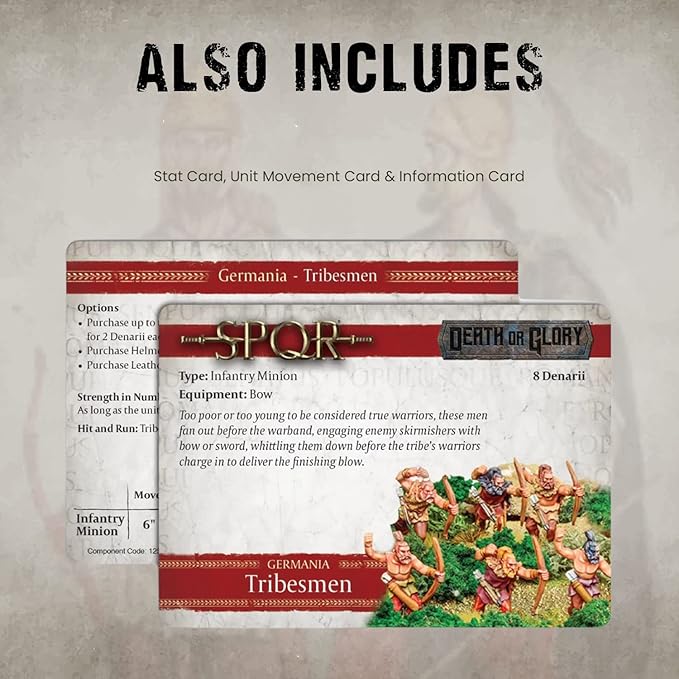 Wargames Delivered SPQR - Germania - Tribesmen Archers - Cavalry. 28mm Base, Roman and Greek Military Legion Miniatures for Miniature War Games, and Roman War Games by Warlord Games