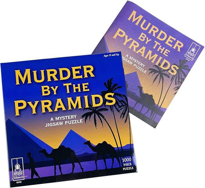 Murder Mystery Party, Classic Mystery Jigsaw Puzzle, Murder by The Pyramids, 1,000 Piece Jigsaw Puzzle
