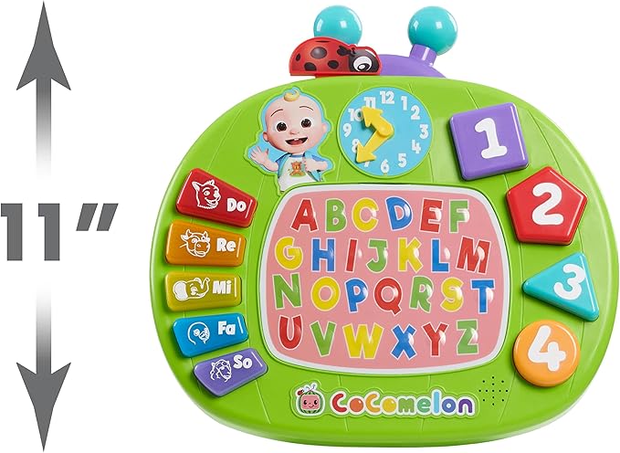 Just Play CoComelon Learning Melon Busy Board, Over 45 Phrases, Preschool Learning and Education, Kids Toys for Ages 18 Month, Amazon Exclusive