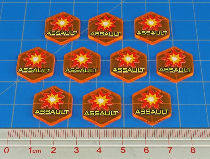 LITKO Mecha Combat Actions Token Set | Compatible with BattleTech | 20 Count (Assault)