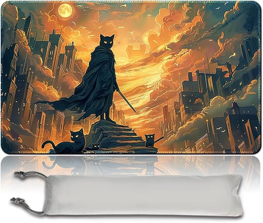 MTG Playmat 23.6x13.8 Inch Board Game Card Game Trading Card Game Mat Mouse Pad TCG Game Mat Stitched Edge Smooth Surface Rubber Base for Board Games,Card Showdown. (MTA85)