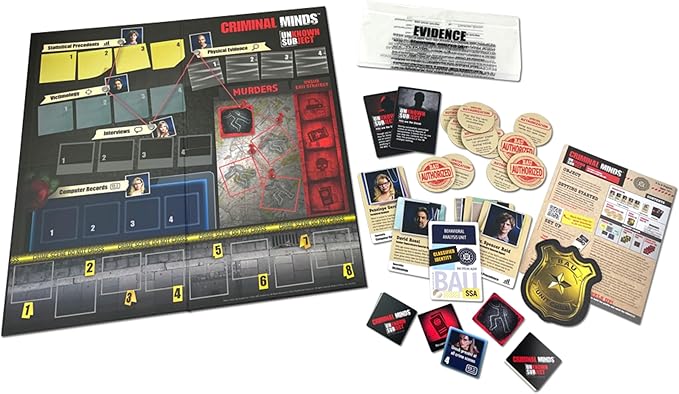 Criminal Minds Unknown Subject Board Games for Adults – Adult Games for Game Night, Social Deduction, Board Games for Family Night, Family Game, Ages 14+, 5-8 Multi-Player Games