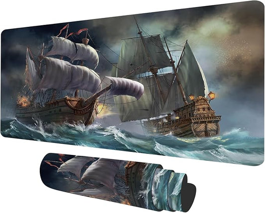 MTG Playmat Forest, TCG Game Play Mat for MTG Landscape Trading Card Smooth Cloth Surface Mousepad Battle Game 23.6X 13.7 inches