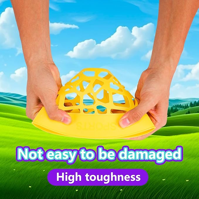 Pop and Catch Ball Game with 10 Balls and 2 Catch Launcher Baskets - Outdoor Indoor Game Activities, Basket Stuffers Gifts Beach Sport Summer Beach Toys for Kids Ages 3 4 5 6 7 8 10 12+