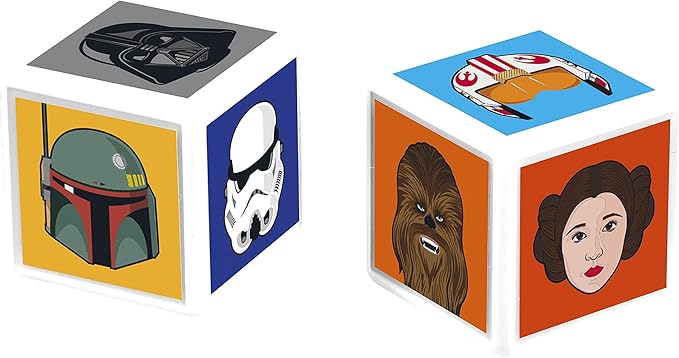 Top Trumps Match Star Wars The Crazy Cube Game, Play with 15 of Your Favourite Characters from Kylo Ren, Boba Fett, Chewbacca, Darth Maul and Stormtroopers, Gift and Toy for Ages 4 Plus